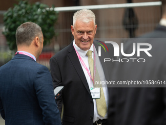 Lee Anderson MP during the Conservative Party Conference at Manchester Central Convention Complex, Manchester on Monday 2nd October 2023. (