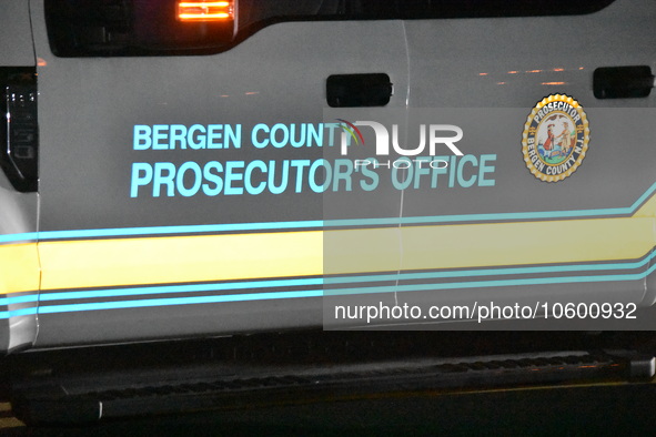 Fair Lawn Police and the Bergen County Prosecutor's Office work the scene of an accident investigation in Fair Lawn, New Jersey, United Stat...