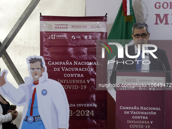 October 16, 2023, Mexico City, Mexico: The representative of the Pan American Health Organization / World Health Organization in Mexico, Jos...