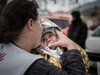 Migrants in Mytilene, island of Lesbos, Greece, on February 24, 2016. More than 110,000 migrants and refugees have crossed the Mediterranean...