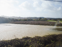 A general view of houses and roads submerged due flood damage in Toscana on November 04, 2023 in Campi Bisenzio, Italy (