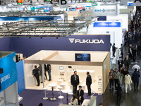 general view o trade fair goers are seen at medica fair 2023 in Duesseldorf, Germany on Nov.13.2023 (