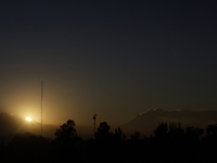 On the right, view of the Popocatepetl volcano from Mexico City emitting smoke at dawn.

Last May, the Government of the State of Mexico,...