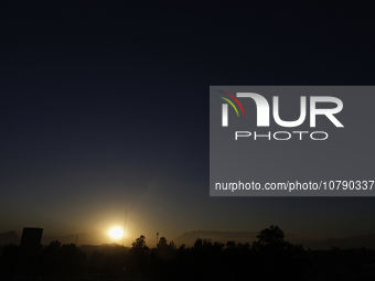 On the right, view of the Popocatepetl volcano from Mexico City emitting smoke at dawn.

Last May, the Government of the State of Mexico,...