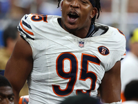 Chicago Bears defensive end DeMarcus Walker (95) is seen during the second half of an NFL football game between the Chicago Bears and the De...