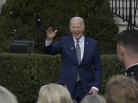 US President Joe Biden pardons turkey called Liberty celebriting the National Thanksgiving 2023 during a ceremony, today on November 20, 202...