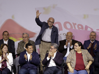 Governor Miguel Angel Navarro Quintero of Nayarit is attending the registration event of the sole candidate for the presidency of Mexico, Cl...