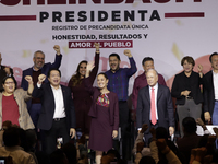 Claudia Sheinbaum Pardo is receiving the registration as the sole pre-candidate for the presidency of Mexico by the National Regeneration Mo...