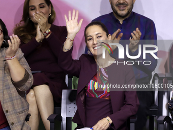 Claudia Sheinbaum Pardo receives the registration of sole pre-candidate for the presidency of Mexico by the National Regeneration Movement p...