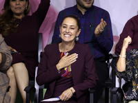 Claudia Sheinbaum Pardo receives the registration of sole pre-candidate for the presidency of Mexico by the National Regeneration Movement p...