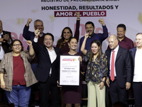 Claudia Sheinbaum Pardo receives the registration of sole pre-candidate for the presidency of Mexico by the National Regeneration Movement p...