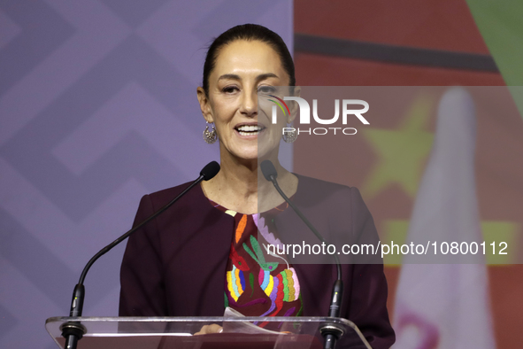 Claudia Sheinbaum Pardo receives the registration of sole pre-candidate for the presidency of Mexico by the National Regeneration Movement p...