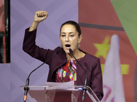 Claudia Sheinbaum Pardo receives the registration of sole pre-candidate for the presidency of Mexico by the National Regeneration Movement p...