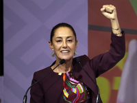 Claudia Sheinbaum Pardo receives the registration of sole pre-candidate for the presidency of Mexico by the National Regeneration Movement p...