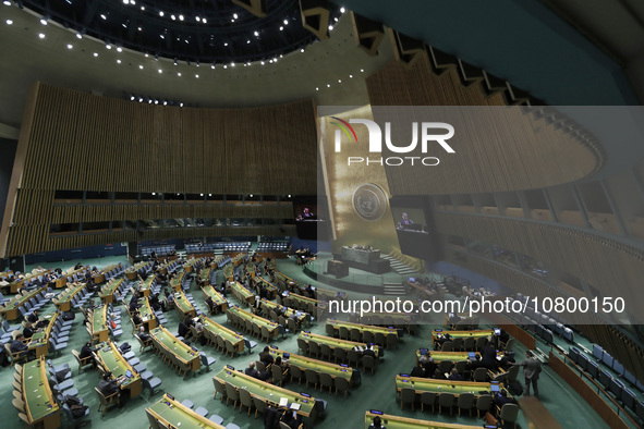 Burhan Gafoor Permanent Representative of Singapore to the United Nations chairs the Election of members of the Committee for Programme and...