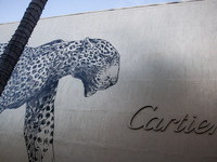 Cartier logo is seen at the store at Rodeo Drive in Beverly Hills, United States on November 13, 2023. (