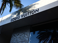 logo is seen at the store at Rodeo Drive in Beverly Hills, United States on November 13, 2023. (