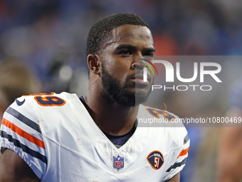 Chicago Bears cornerback Josh Blackwell (39) walks off the field after the conclusion of an NFL football game between the Chicago Bears and...