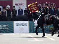 November 20, 2023, Mexico City, Mexico: The president of Mexico, Andres Manuel Lopez Obrador presides over the Civic Military Parade for the...