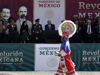 November 20, 2023, Mexico City, Mexico: The president of Mexico, Andres Manuel Lopez Obrador presides over the Civic Military Parade for the...