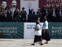 November 20, 2023, Mexico City, Mexico: The president of Mexico, Andres Manuel Lopez Obrador presides over the Civic Military Parade for the...