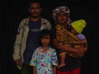 The indigenous Karo family, including Tampai Ginting, 43, his wife Nurhalimah Br Sembiring Milala, 33, and their children, Gebri Br Ginting,...