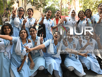 Students Celebrate After Receiving Their Higher Secondary Certificate Exam Results In Dhaka, Bangladesh, On November 26, 2023  (