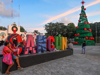 CANCUN, MEXICO - DECEMBER 1, 2023: 
Participants of the World AIDS Day March, in front of Cancun Town Hall, on December 1st, 2023, in Cancun...