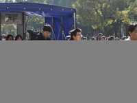 Candidates are walking into a test room to take the Jiangsu Provincial Unified Examination for Fine Arts and Art Design at the test center o...