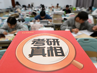 Candidates are preparing for the 2024 national postgraduate entrance exam at Hebei University of Engineering in Handan, North China's Hebei...