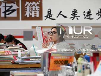 Candidates are preparing for the 2024 national postgraduate entrance exam at Hebei University of Engineering in Handan, North China's Hebei...