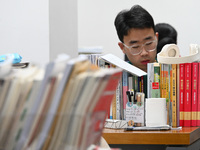 Candidates are preparing for the 2024 national postgraduate entrance exam at Hebei University of Engineering in Handan, North China's Hebei...