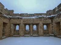 The Jinshanling Great Wall is covered in snow in Luanping County, Chengde, China, on December 14, 2023. (