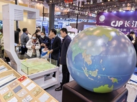 Visitors are attending the first Jiangsu (Suzhou) Educational Equipment Exhibition in Suzhou, Jiangsu Province, China, on December 15, 2023....