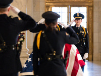 The Supreme Court Police Honor Guard changes as retired Associate Justice Sandra Day O’Connor, the first woman to serve on the Supreme Court...