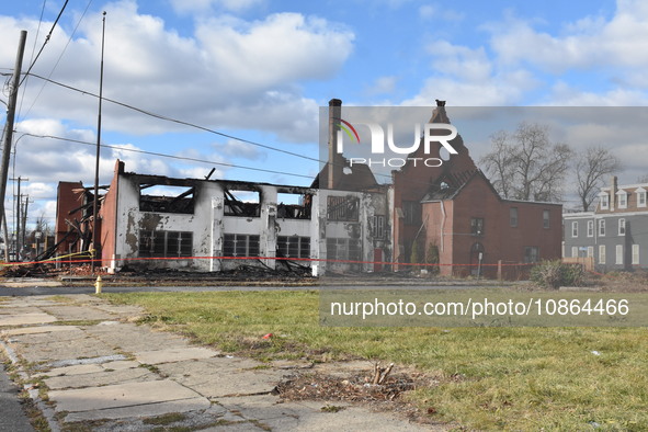 Authorities are investigating a large fire that is destroying a church at the intersection of West 3rd Street and Parker Street in Chester,...