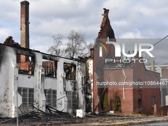 Authorities are investigating a large fire that is destroying a church at the intersection of West 3rd Street and Parker Street in Chester,...