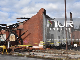 Authorities are investigating a large fire that is destroying a church at the intersection of West 3rd Street and Parker Street in Chester,...