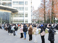 Candidates are preparing for the 2024 national postgraduate entrance examination at the test center of Nanjing Forestry University in Nanjin...