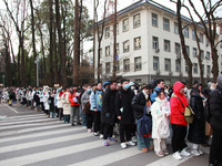 Candidates are preparing for the 2024 national postgraduate entrance examination at the test center of Nanjing Forestry University in Nanjin...