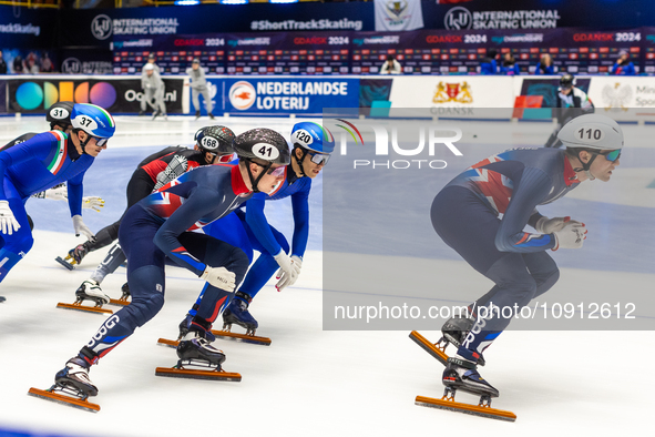 Luca Spechenhauser, Niall Treacy, Lorenzo Previtali, and Westley Yates are competing in the 5000m relay men's event on the third day of the...