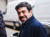 Pierfrancesco Favino is seen during the Milan Fashion Week Menswear Fall/Winter 2024/2025 on January 16, 2024 in Milan, Italy (