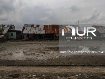 People are gathering at the Sicanang leprosy settlement in Medan, North Sumatra Province, Indonesia, on February 24, 2012. The World Health...