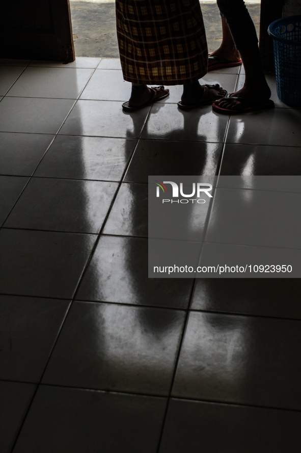 Patients are engaging in activities during their hospitalization at Sicanang Leprosy Special Hospital in Medan, North Sumatra Province, Indo...