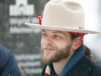 Thomas Rousseau, founder of American white nationalist and neo-fascist hate group Patriot Front, appears at the 51st annual March For Life i...