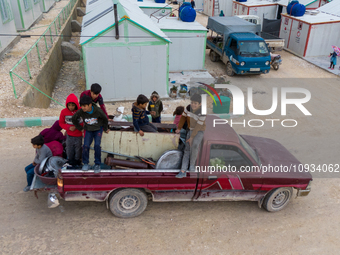 Local Organizations, Including Orange, Undertook The Delivery Of A Residential Village On January 23, 2023, In The Outskirts Of Afrin, Alepp...