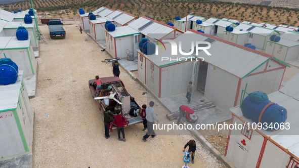 Local Organizations, Including Orange, Undertook The Delivery Of A Residential Village On January 23, 2023, In The Outskirts Of Afrin, Alepp...