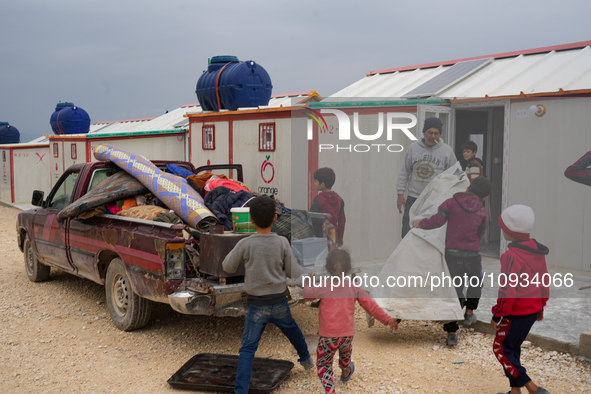 Local Organizations, Including Orange, Undertook The Delivery Of A Residential Village On January 23, 2023, In The Outskirts Of Afrin, Alepp...