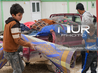 Local Organizations, Including Orange, Undertook The Delivery Of A Residential Village On January 23, 2023, In The Outskirts Of Afrin, Alepp...