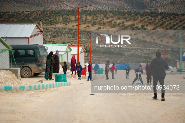 Local Organizations, Including Orange, Undertook The Delivery Of A Residential Village On January 23, 2023, In The Outskirts Of Afrin, Alepp...